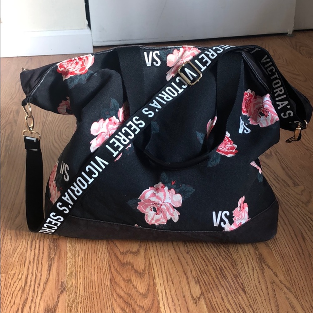 Victoria Secret Floral Weekender Duffle Bag